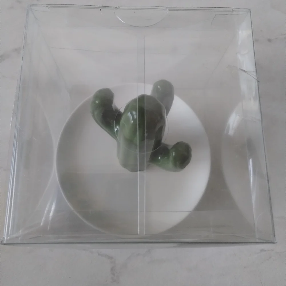 Cactus Green Ring Jewelry Trinket Dish